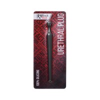Уретральный плаг Black&Red by TOYFA, силикон, черный, 10 см