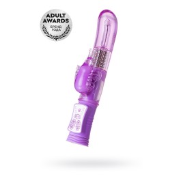 Вибратор с клиторальным стимулятором A-Toys by TOYFA High-Tech fantasy, TPE, фиолетовый, 22,4 см