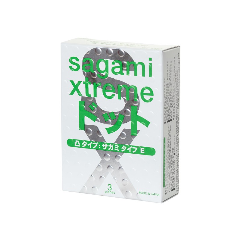 Презервативы Sagami, xtreme, type-e, латекс, 18,5 см, 5,2 см, 3 шт.