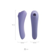 Вакуум-волновой стимулятор клитора Satisfyer Dual Pleasure Connect App, силикон, сиреневый, 17,9 см