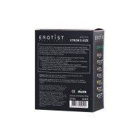 Анальная пробка Erotist Strob S - size, силикон, черная, 11,7 см