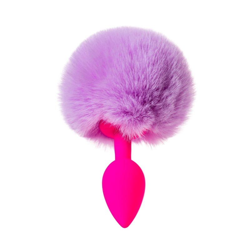 Анальная втулка с хвостом ToDo by Toyfa Sweet bunny, силикон, розовая, 13 см, Ø 2,8 см, 44 г