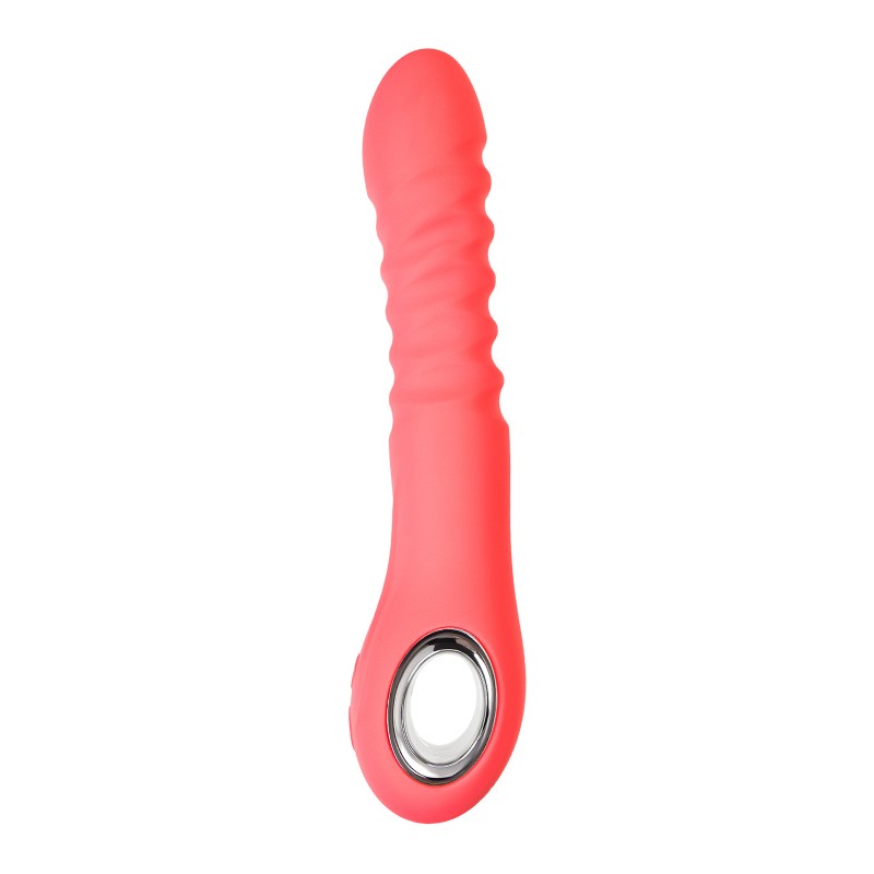 Стимулятор с функцией UP&DOWN Flovetta Flox, силикон, коралловый, 21,5 см