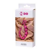 Анальная цепочка ToDo by Toyfa Long Sweety, силикон, розовая, 34 см, Ø 2,7 см