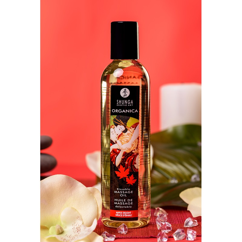 Масло массажное Shunga Organica «Кленовое наслаждение» (Maple Delight), 240 мл