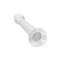 Нереалистичный фаллоимитатор Jelly Dildo XL Toyfa Basic, TPE, прозрачный, 22 см