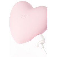 Вакуум-волновой стимулятор клитора с вибрацией Satisfyer Cutie Heart, силикон, розовый, 7,7 см