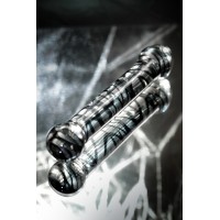 Двусторонний фаллоимитатор Sexus Glass, стекло, прозрачный, 20,5 см