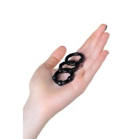Набор колец A-Toys by TOYFA, TPE, силикон, черные, Ø 3,5/3/2 см