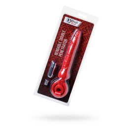 Насадка на пенис Black & Red by TOYFA с вибрацией, PVC, красный, 24 см
