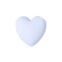 Вакуум-волновой стимулятор клитора с вибрацией Satisfyer Cutie Heart, силикон, голубой, 7,7 см