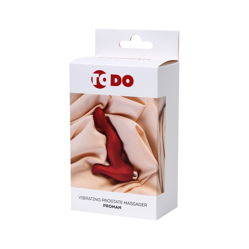 Вибростимулятор простаты ToDo by Toyfa Proman, силикон, красный, 12,5 см