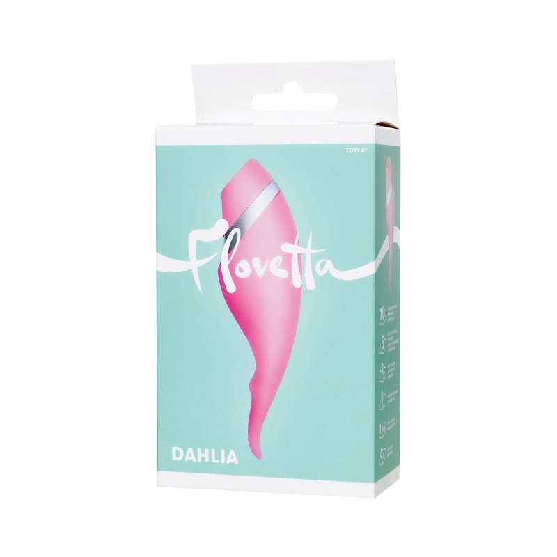 Многофункциональный стимулятор эрогенных зон Flovetta DAHLIA, силикон, розовый, 14 см
