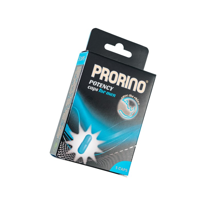 Энергетические капсулы Ero Prorino black line Libido, мужские, 5 шт.