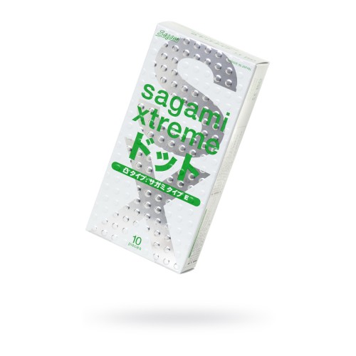 Презервативы Sagami, xtreme, type-e, латекс, 18,5 см, 5,2 см, 10 шт.