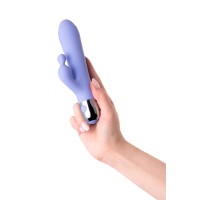 Вибратор с клиторальной стимуляцией Flovetta CROCUS, силикон, фиолетовый, 17,5 см