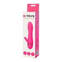 Вибратор A-Toys by TOYFA с клиторальным стимулятором, силикон, розовый, 15 см