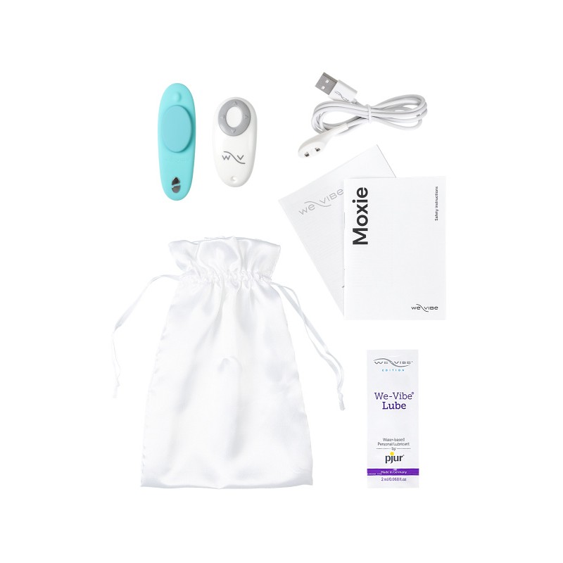 Вибратор клиторальный WE-VIBE Moxie  силикон, мятный, 9,2 см
