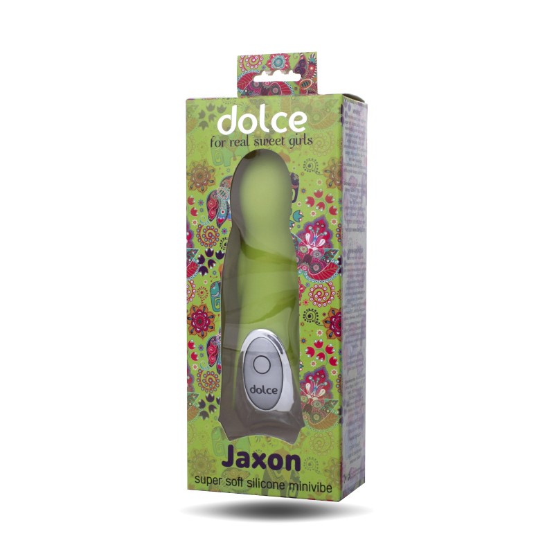 Вибратор TOYFA Dolce Jaxon, силикон, зеленый, 12,5см