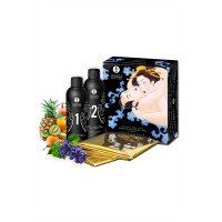 Массажный гель Shunga «Экзотические фрукты» серии «Контактный восточный массаж» 2х225 мл.