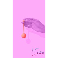 Вагинальный шарик L'EROINA by TOYFA Rosy, силикон, красные, 10,5 см