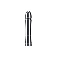 Фаллоимитатор Mystim Glossy Glen, электростимуляция, хирургическая сталь, серебряный, 14 см