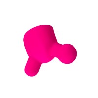 Насадка для массажера Love Magic, силикон, розовая, 6 см