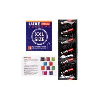 Презервативы Luxe, royal, XXL size, 19 см, 5,2 см, 3 шт.