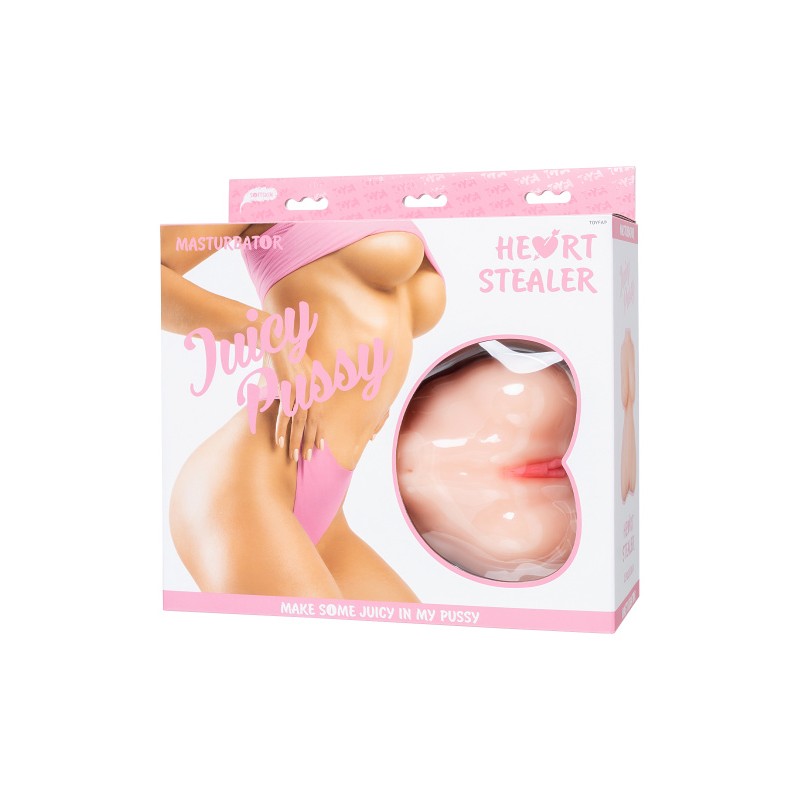 Мастурбатор реалистичный Juicy Pussy by TOYFA, Heart stealer, TPE, телесный