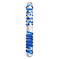 Двусторонний фаллоимитатор Sexus Glass, стекло, прозрачный, 22 см