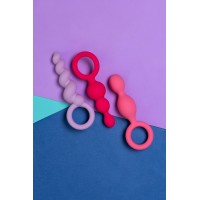 Набор анальных плагов Satisfyer Booty Call colored 3 шт, силикон, ассорти, 13,5 см