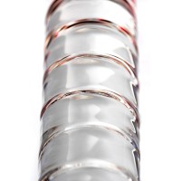 Двусторонний фаллоимитатор Sexus Glass, стекло, прозрачный, 22 см