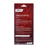 Безремневой страпон Black & Red by TOYFA с вибрацией, силикон, черный, 35 см