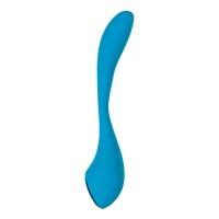 Стимулятор точки G с фиксацией формы Satisfyer G-Spot Flex 5 Connect App, голубой, 19,6 см