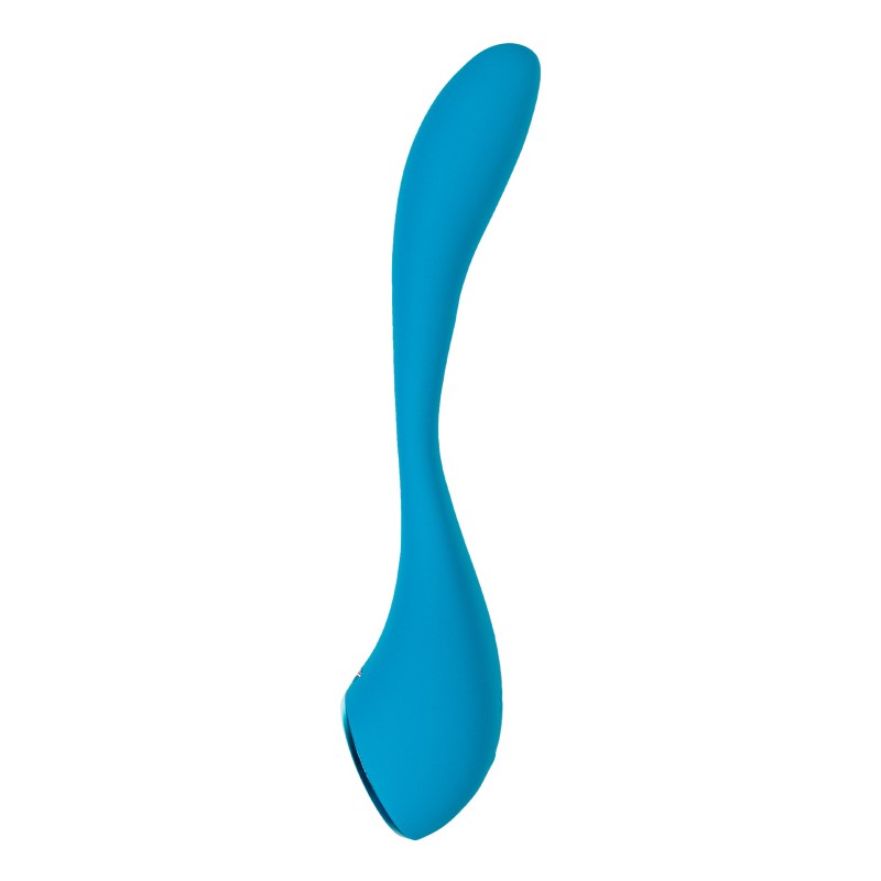 Стимулятор точки G с фиксацией формы Satisfyer G-Spot Flex 5 Connect App, голубой, 19,6 см