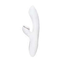 Вибратор Satisfyer Pro+ G-Spot, с вакуум-волновым стимулятором, силикон, белый, 22 см