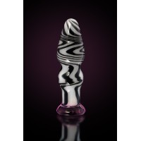 Анальная втулка Sexus Glass, стекло, белый, 12,5 см, Ø 3,5 см