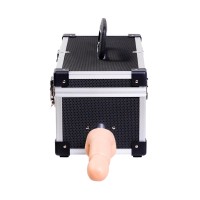 Секс-чемодан Diva Tool Box, с двумя сменными насадками, металл, черный, 41 см