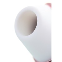 Вакуум-волновой стимулятор с вибрацией Satisfyer Love Triangle Connect App, силикон, белый, 8,8 см