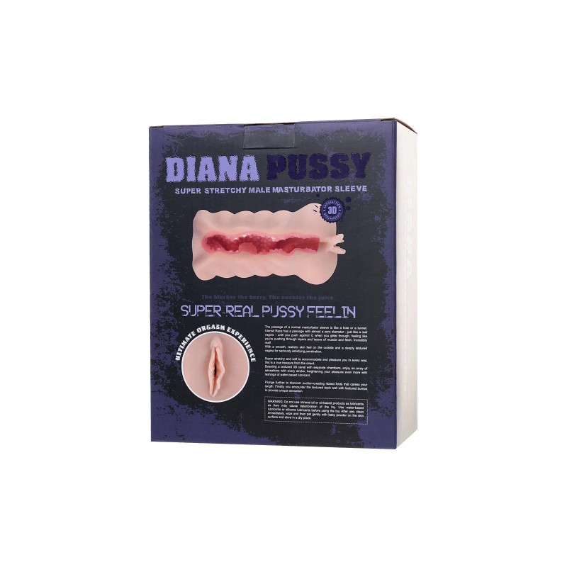 Мастурбатор реалистичный вагина Diana, XISE, TPR, телесный, 16.5 см.