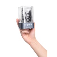 Нереалистичный мастурбатор TENGA Crysta Block, TPE, прозрачный, 15,5 см