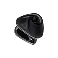 Вибратор Mystim Heart ́s Desire с электростимуляцией, силикон, черный, 6,7 см
