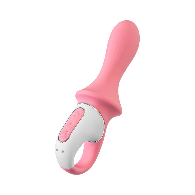 Вибратор с расширением Satisfyer Air Pump Booty 5+ Connect App, силикон, розовый, 15 см