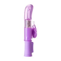 Вибратор с клиторальным стимулятором A-Toys by TOYFA High-Tech fantasy, TPE, фиолетовый, 22,4 см