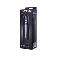 Помпа для пениса A-Toys by TOYFA Acrilic, силикон, чёрный, 26 см