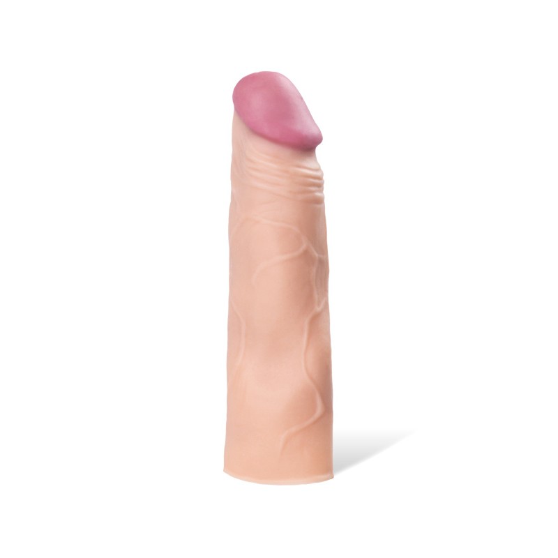 Насадка на пенис A-Toys by TOYFA, SoftSkin, телесный, 16,5 см