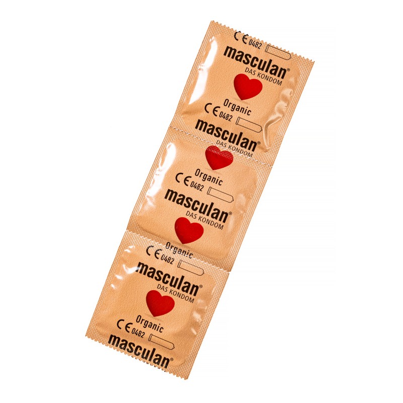 Презервативы masculan  ORGANIC № 3 утонченные, 18,5 см, 5.3 см, 3 шт.