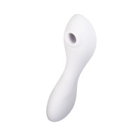 Вакуумный стимулятор клитора с вибрацией Satisfyer Curvy Trinity 5 Connect App, белый, 16,5 см