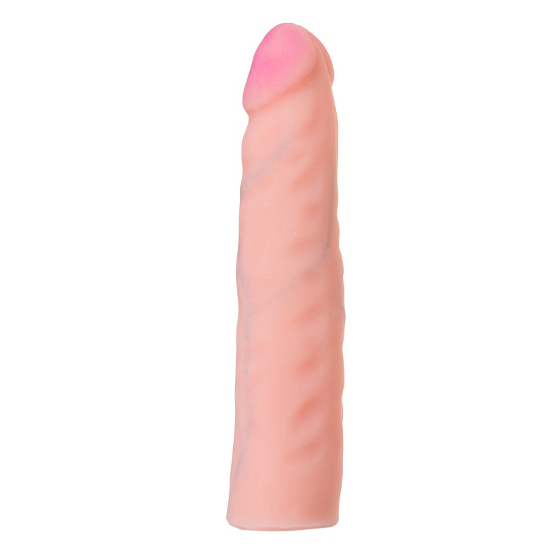 Страпон LoveToy с поясом Harness, с 2 насадками, реалистичный, neoskin, телесный, 18 см