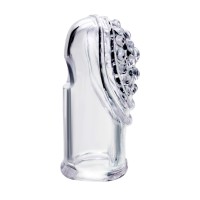 Комплект насадок на палец A-Toys by TOYFA Favi, TPE, прозрачный, 3,5 см